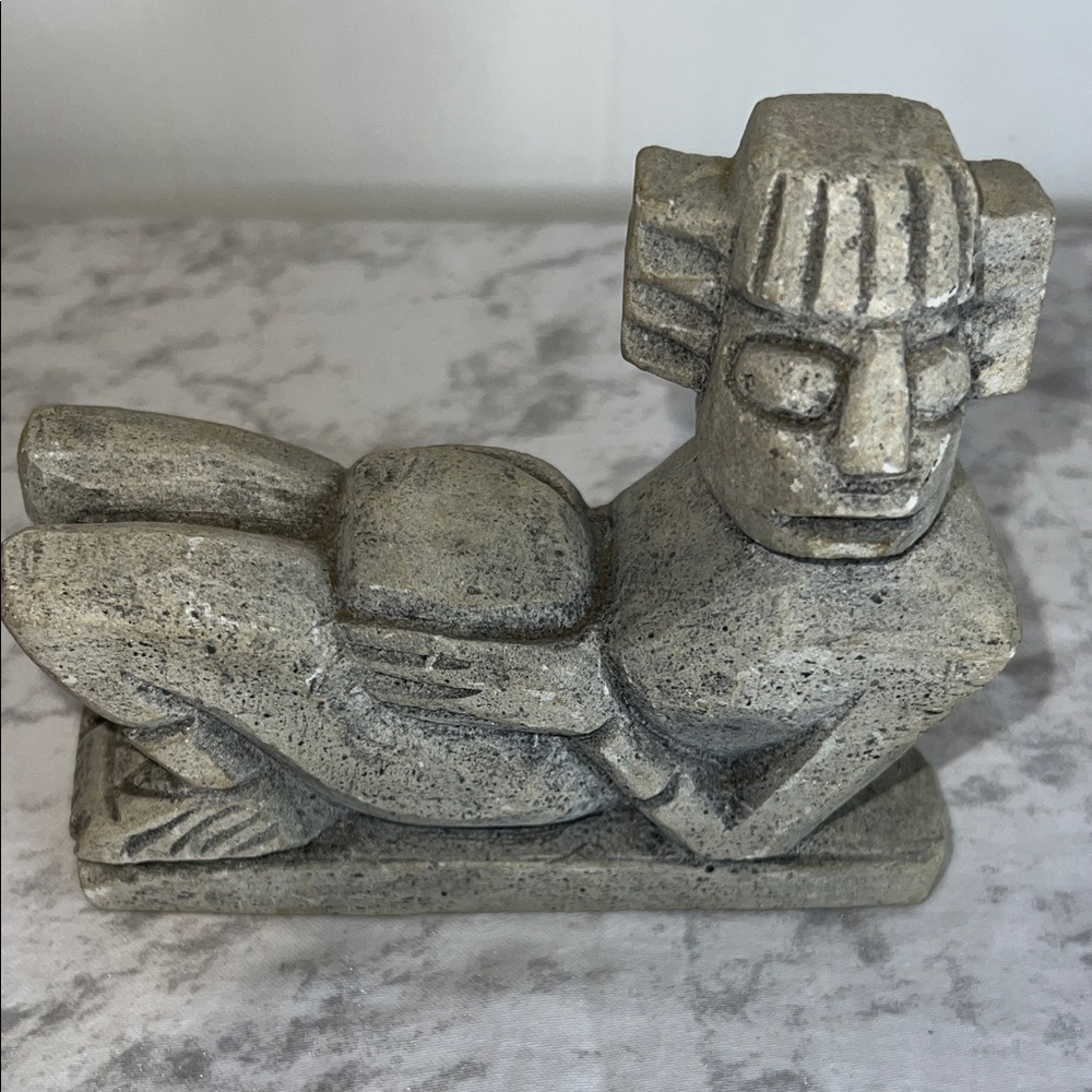 Vintage Gray Stone Sculpture
